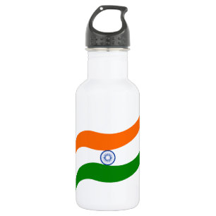 Indian undulating flag 532 ml water bottle