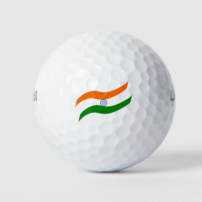 Indian undulating flag golf balls (Front)