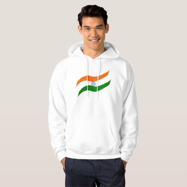 Indian undulating flag hoodie (Front Full)