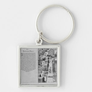 Indian Village of Secoton Keychain