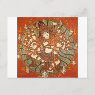 INDIAN VINTAGE MYTHOLOGY MURAL POSTCARD