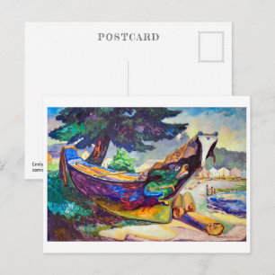 Indian War Canoe   Emily Carr   Postcard