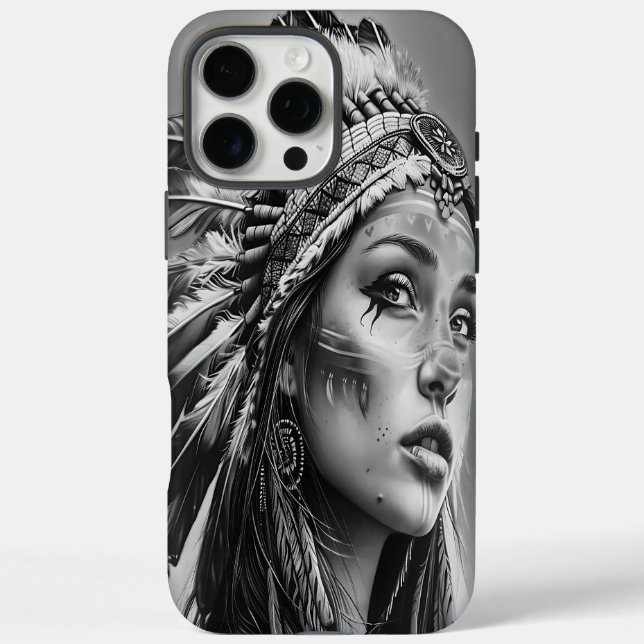 Indian warrior girl in traditional attire Case-Mate iPhone case (Back)