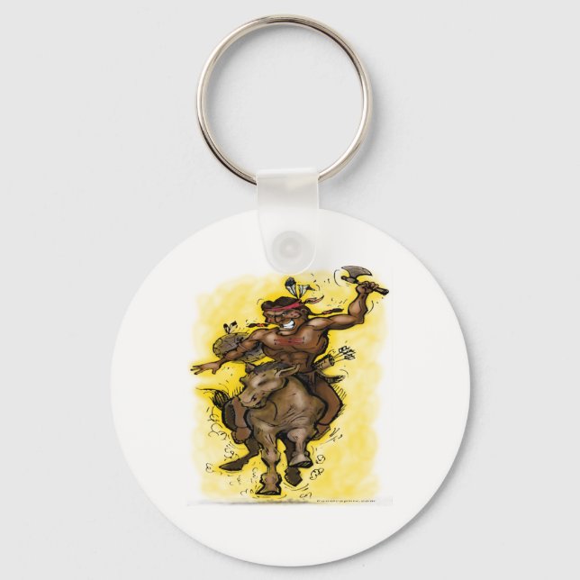 Indian Warrior Keychain (Front)