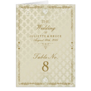 Indian Wedding III - Table Number Card