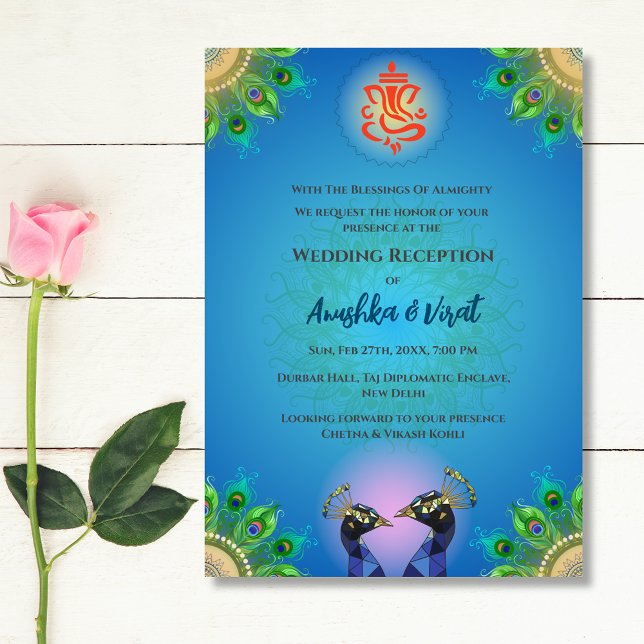 Indian Wedding Reception Invitation (Creator Uploaded)