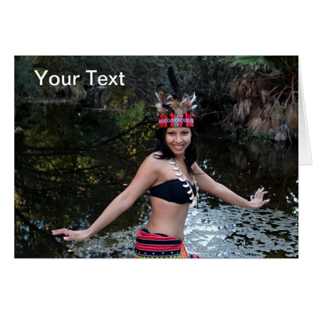 Indian Woman Dancing (Front Horizontal)