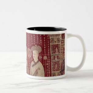 Indian woman with European traders, Madras Two-Tone Coffee Mug