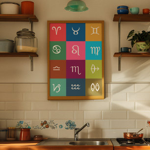 Indian Zodiac - 12 Vedic Signs with Sacred Colours