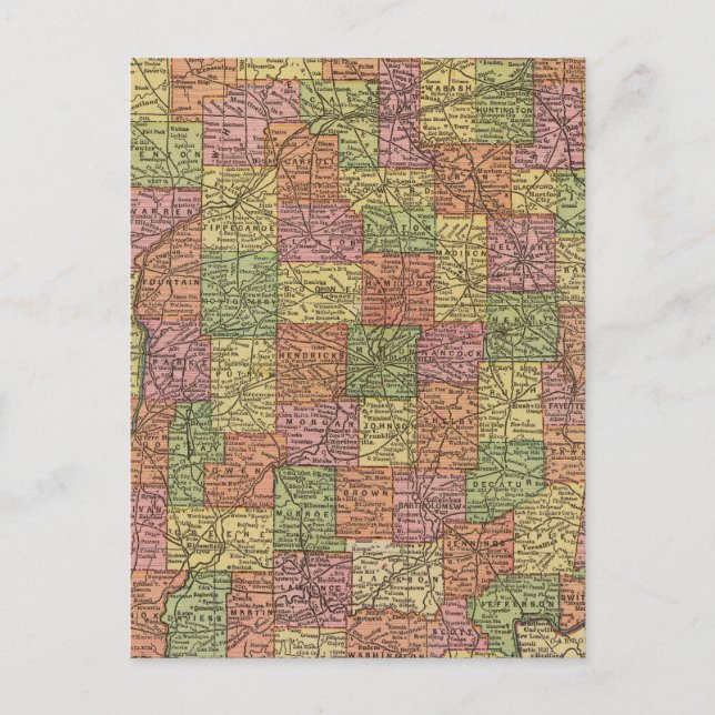 Indiana 10 postcard (Front)