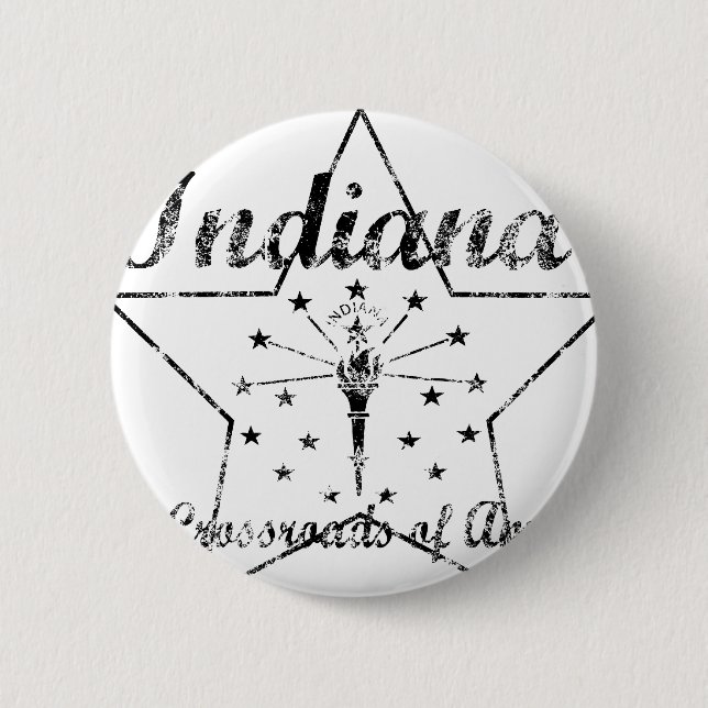Indiana 2 Inch Round Button (Front)