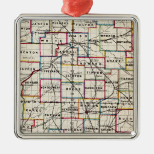 Indiana 2 metal ornament