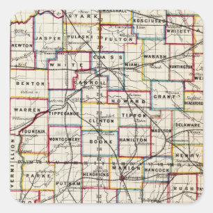 Indiana 2 square sticker