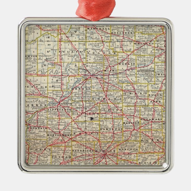 Indiana 7 metal ornament (Front)