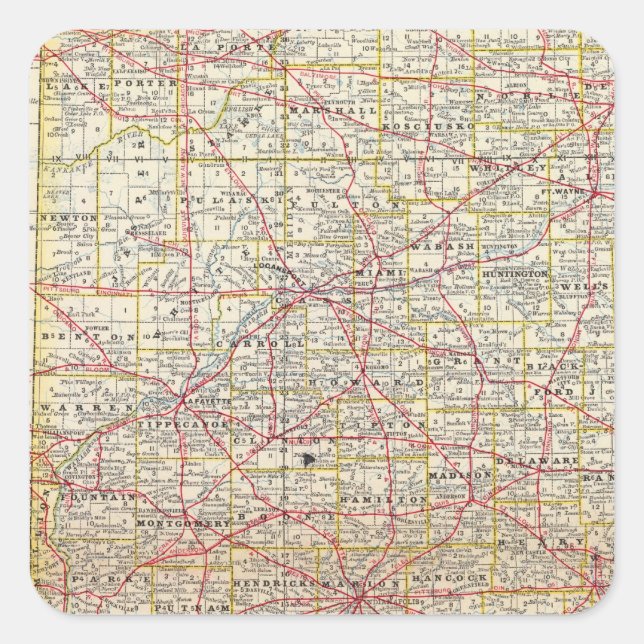 Indiana 7 square sticker (Front)