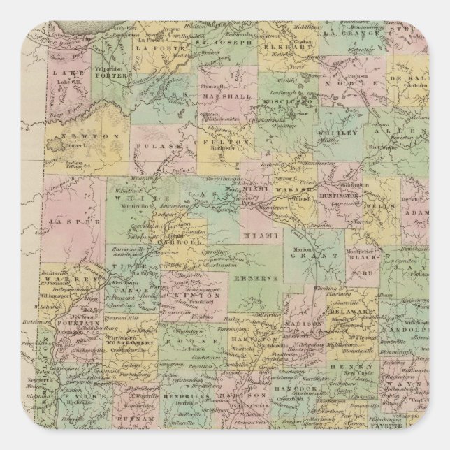 Indiana 7 square sticker (Front)