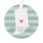 Indiana Accueil Amour de l'état avec le coeur pers