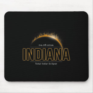 Indiana America April 2024 Path Of Totality Solar Mouse Pad