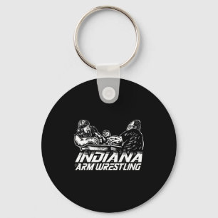 Indiana Arm Wrestling  Keychain