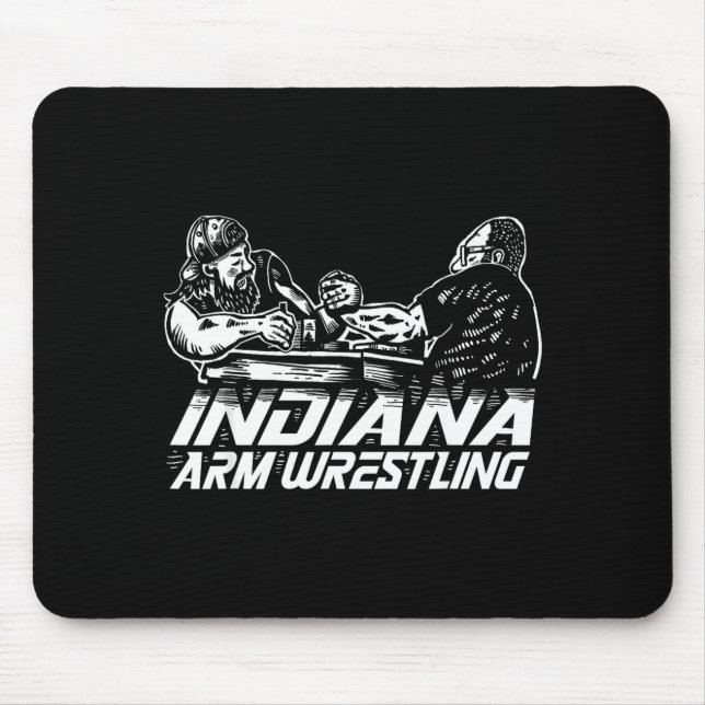 Indiana Arm Wrestling  Mouse Pad (Front)