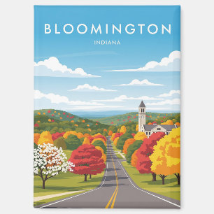 Indiana Bloomington Travel Magnet