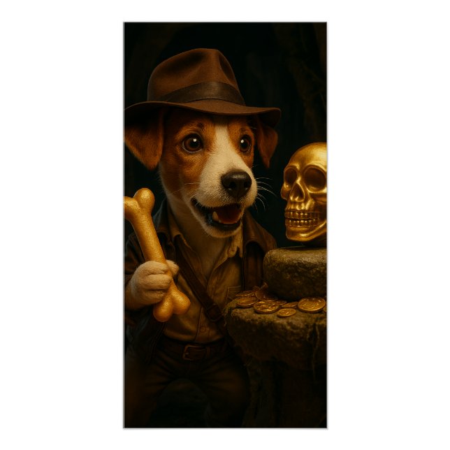 Indiana Bones: The adventurous dog on treasure Poster (Front)