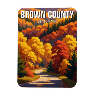 Indiana Brown County State Park Travel Magnet