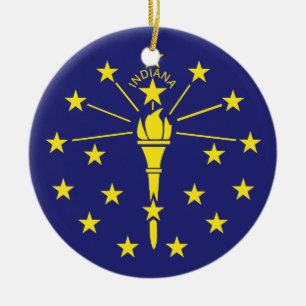 INDIANA CERAMIC ORNAMENT