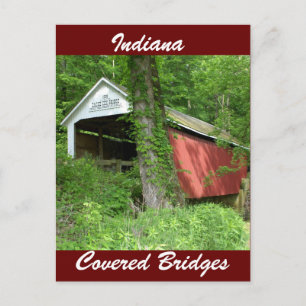 Indiana Covered Bridge Postcard