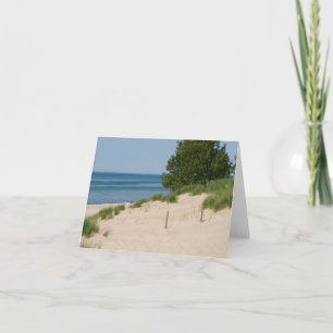 Indiana Dunes, Lakeview Beach, Lake Michigan Card