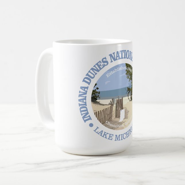 Indiana Dunes National Lakeshore Coffee Mug (Front Left)