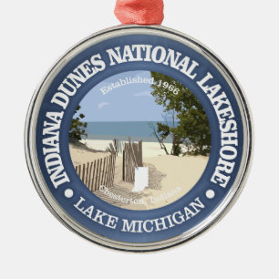 Indiana Dunes National Lakeshore Metal Ornament