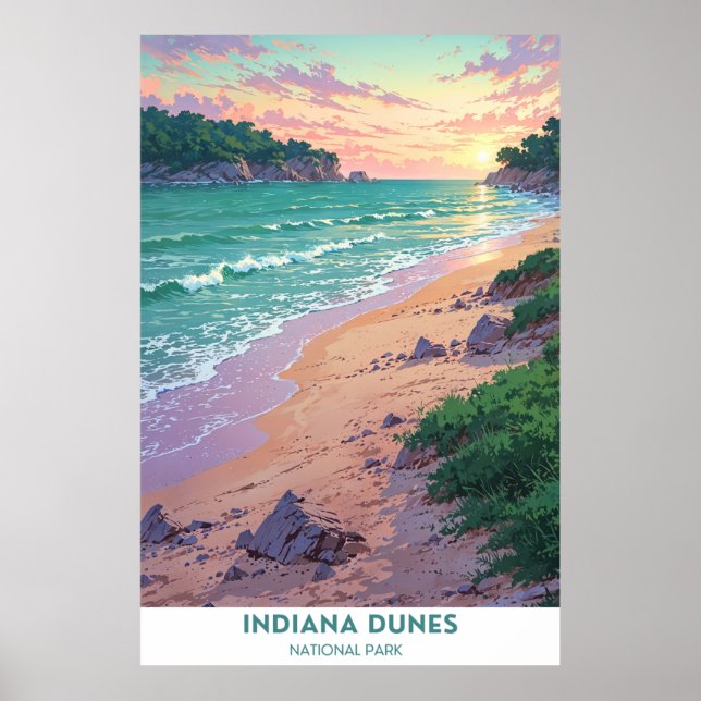 Indiana Dunes National Park, America Poster (Front)