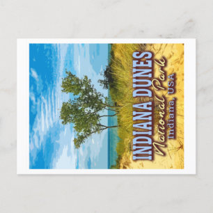 INDIANA DUNES NATIONAL PARK - INDIANA USA POSTCARD