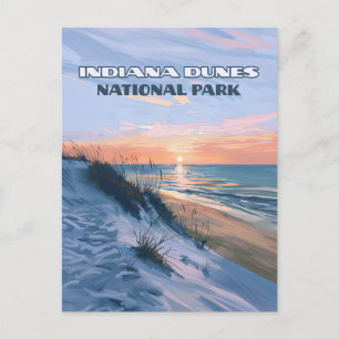 Indiana Dunes National Park Lake Michigan Postcard