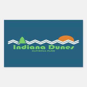 Indiana Dunes National Park Retro Sticker