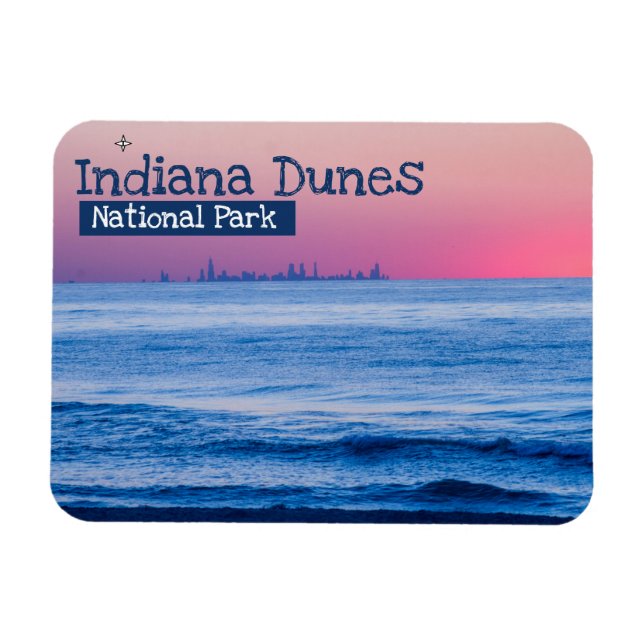 Indiana Dunes National Park Sunset Magnet (Horizontal)