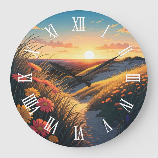 Indiana Dunes National Park Travel Large Clock (Front)