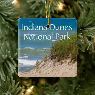 Indiana Dunes National Park Vacation Ceramic Ornament