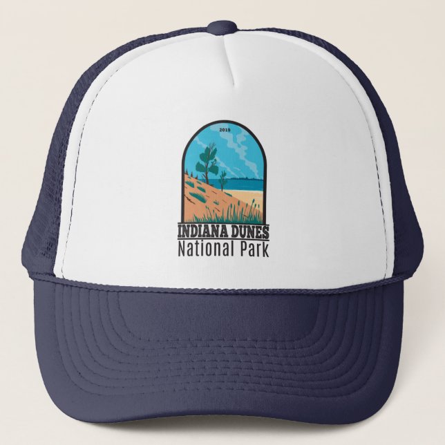 Indiana Dunes National Park Vintage Trucker Hat (Front)