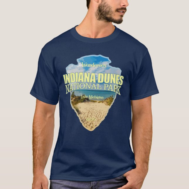 Indiana Dunes NP (arrowhead) T-Shirt (Front)