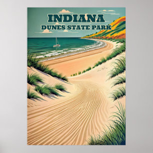 Indiana Dunes state park V03 Poster