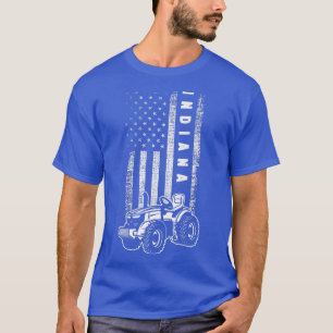 Indiana Farmer Pride  Patriotic Indiana Farmer  T-Shirt