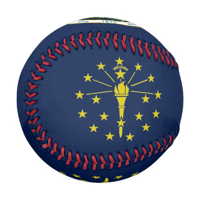 Indiana flag baseball (Front Left)