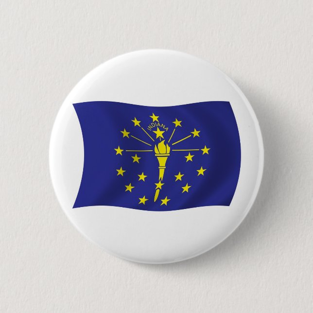 Indiana Flag Button (Front)