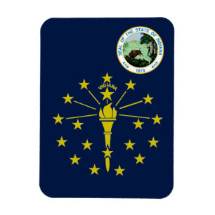 Indiana flag magnet