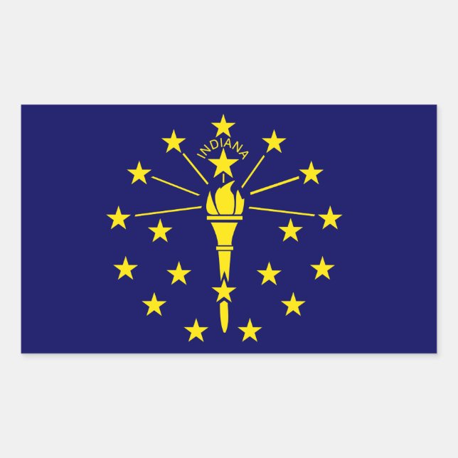 Indiana Flag Sticker (Front)