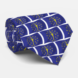 Indiana Flag Tie