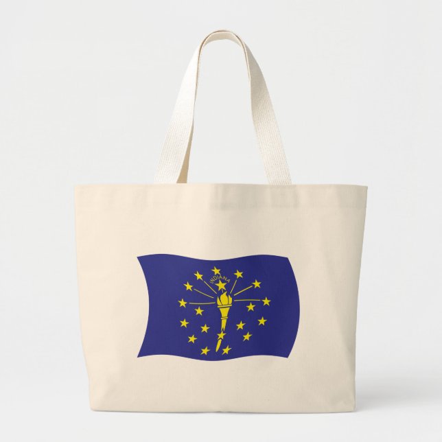 Indiana Flag Tote Bag (Front)