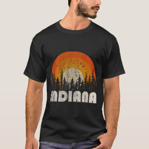 Indiana - funny nature vintage hiking 60s 70s 80s T-Shirt